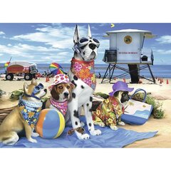 Пазл Ravensburger 100 шт., собаки на пляже цена и информация | Пазлы | 220.lv