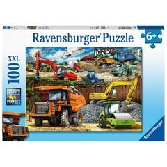 Пазл Ravensburger 100 деталей, строительные машины цена и информация | Пазлы | 220.lv