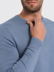 классический мужской свитер с круглым вырезом — темно-синий v9 om-swbs-0106 цена и информация | Мужские свитера | 220.lv