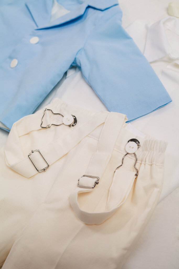 Uzvalks zēniem Romeo, zils, 4 daļas цена и информация | Apģērbu komplekti jaundzimušajiem | 220.lv