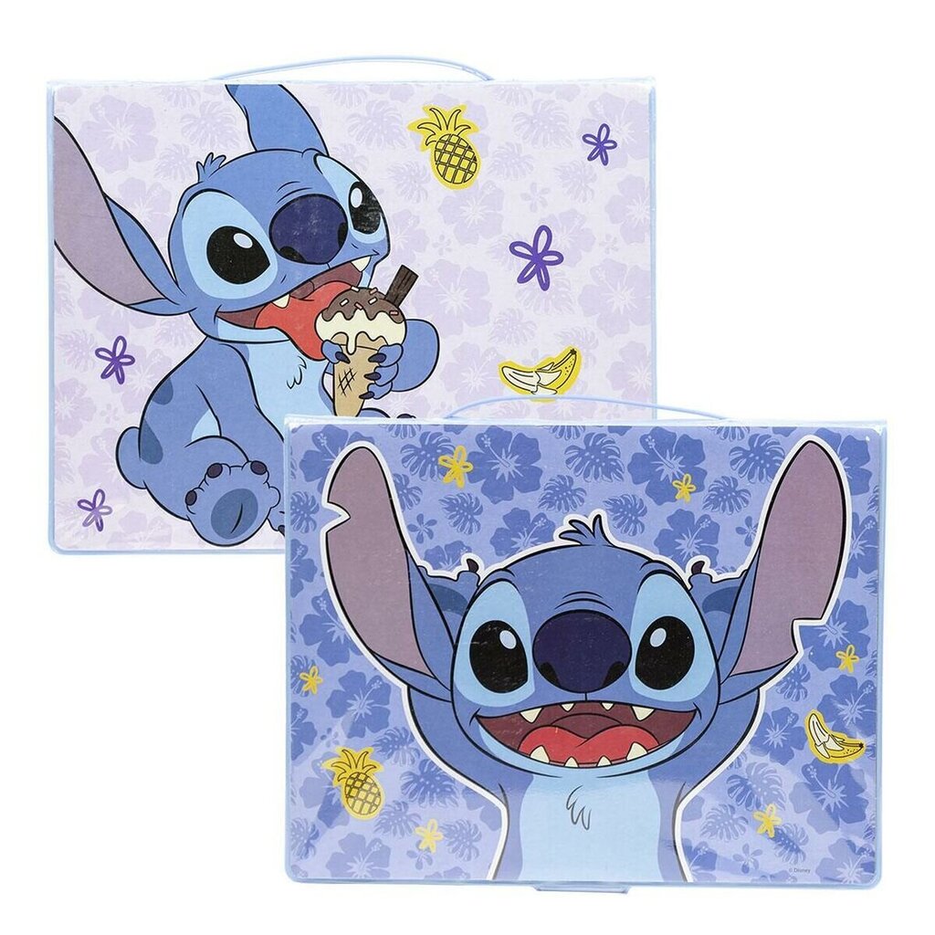 Zīmēšanas komplekts koferī Stitch (Lilo & Stitch) cena un informācija | Modelēšanas un zīmēšanas piederumi | 220.lv