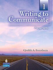 Writing to Communicate 1: Paragraphs цена и информация | Пособия по изучению иностранных языков | 220.lv