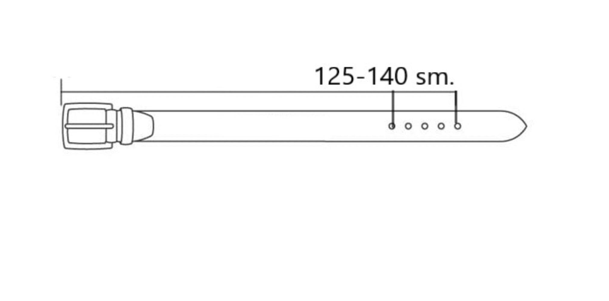 Melna ādas siksna 40mm.125-140sm cena un informācija | Vīriešu jostas | 220.lv