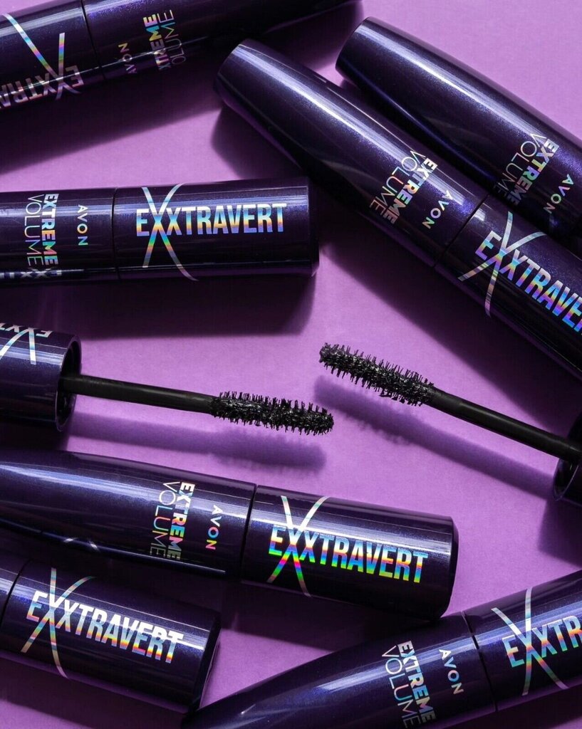 Skropstu tuša apjomam EXxtravert Extreme Volume, Brown Black, 9.5 ml, Avon cena un informācija | Acu ēnas, skropstu tušas, zīmuļi, serumi | 220.lv