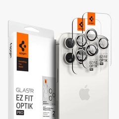 Spigen Optik.tR EZ Fit Camera Protector, white titanium cena un informācija | Ekrāna aizsargstikli | 220.lv