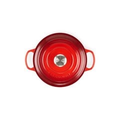 Le Creuset apaļš čuguna katls, Ø26 cm, 5,3L, sarkans cena un informācija | Katli, tvaika katli | 220.lv