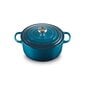 Le Creuset apaļš čuguna katls, Ø24 cm, 4,2L, zils цена и информация | Katli, tvaika katli | 220.lv