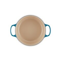 Le Creuset apaļš čuguna katls, Ø24 cm, 4,2L, zils cena un informācija | Katli, tvaika katli | 220.lv