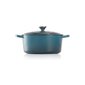 Le Creuset apaļš čuguna katls, Ø24 cm, 4,2L, zils cena un informācija | Katli, tvaika katli | 220.lv