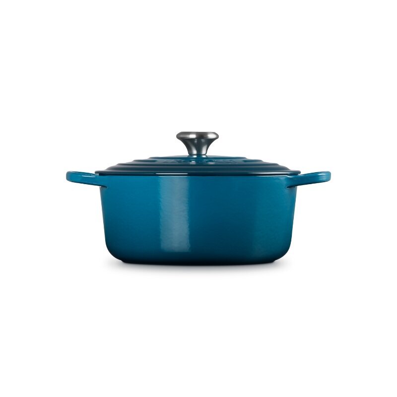 Le Creuset apaļš čuguna katls, Ø26 cm, 5,3L, zils cena un informācija | Katli, tvaika katli | 220.lv