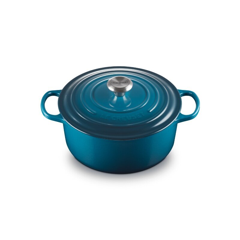 Le Creuset apaļš čuguna katls, Ø26 cm, 5,3L, zils цена и информация | Katli, tvaika katli | 220.lv