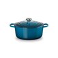 Le Creuset apaļš čuguna katls, Ø26 cm, 5,3L, zils cena un informācija | Katli, tvaika katli | 220.lv