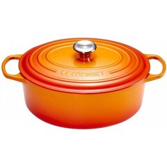 Le Creuset ovāls čuguna katls, 31 cm, 6,3L, oranžs цена и информация | Кастрюли, скороварки | 220.lv