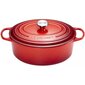 Le Creuset ovāls čuguna katls, 31 cm, 6,3L, sarkans cena un informācija | Katli, tvaika katli | 220.lv