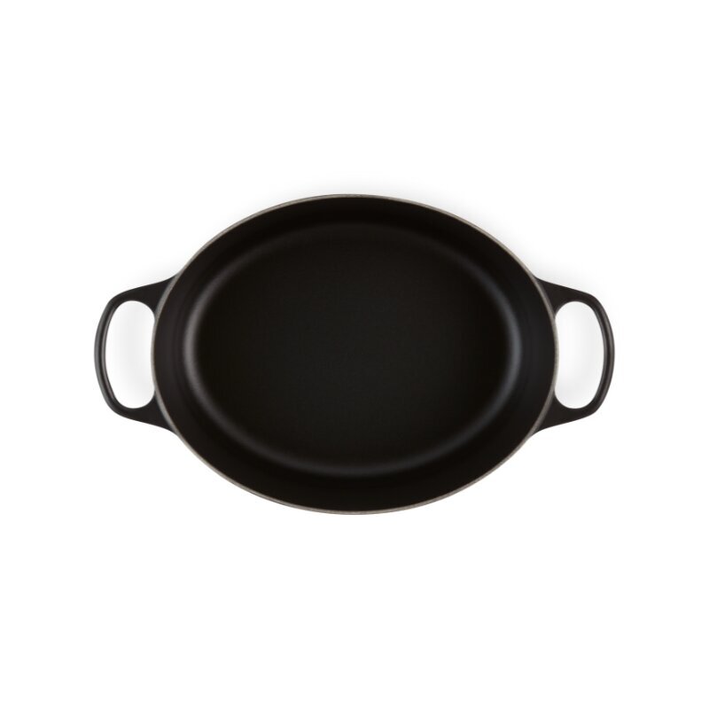 Le Creuset ovāls čuguna katls, 31 cm, 6,3L, matēts melns cena un informācija | Katli, tvaika katli | 220.lv