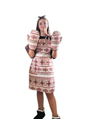 DILL Handmade Ziemassvētku priekšauta un virtuves cimdu komplekts цена и информация | Кухонные полотенца, рукавицы, фартуки | 220.lv