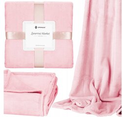 Мягкая плед розового цвета - покрывало на кровать, 200 см х 200 см. цена и информация | Покрывала, пледы | 220.lv