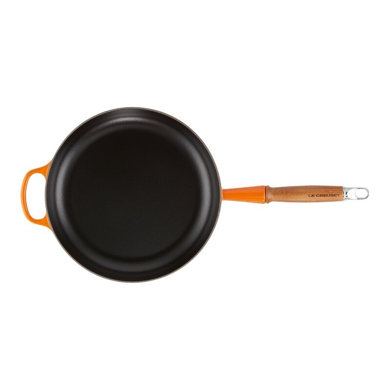 Le Creuset čuguna panna ar koka rokturi, Ø28 cm, oranža цена и информация | Pannas | 220.lv