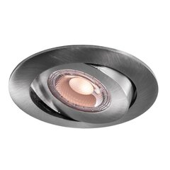 LED Slim Downlight 5W 3000K/4000K/5700K 400Lm 55° CRI 90 Flicker-Free Cutout 70-75mm (Internal Driver Included) Brushed nickel THORGEON цена и информация | Монтируемые светильники, светодиодные панели | 220.lv