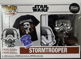 Figūriņa Funko POP! Star Wars Stormtrooper Exclusive Pack With T-Shirt cena un informācija | Datorspēļu suvenīri | 220.lv