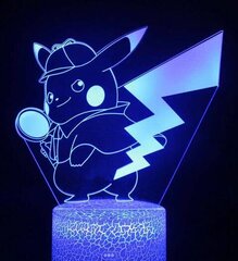 Лампа 3D Led Pokemon цена и информация | Детали интерьера | 220.lv