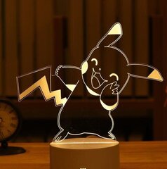 Лампа 3D Led Pokemon цена и информация | Детали интерьера | 220.lv