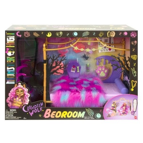 Leļļu gūlta Mattel Monster High Clawdeen Wolf Bedroom cena un informācija | Rotaļlietas meitenēm | 220.lv