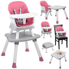 6in1 bērnu krēsls, rozā krāsā цена и информация | Стульчики для кормления | 220.lv