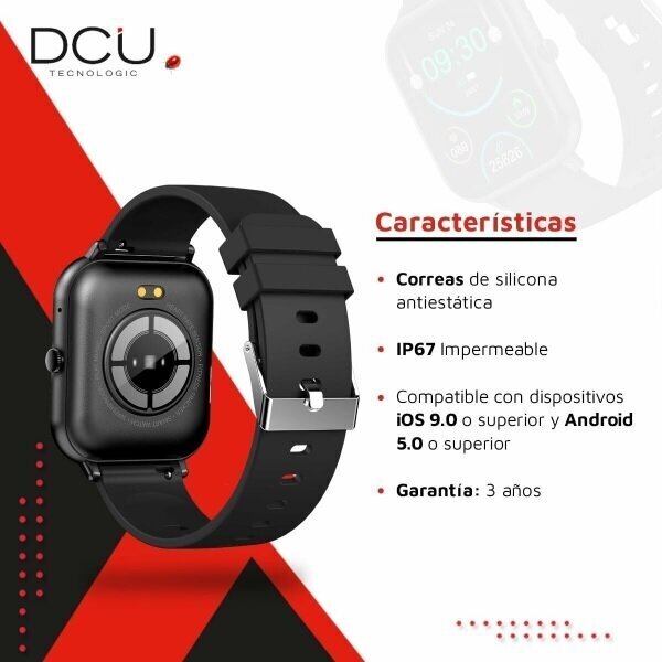 DCU Curved Glass Pro Black cena un informācija | Viedpulksteņi (smartwatch) | 220.lv