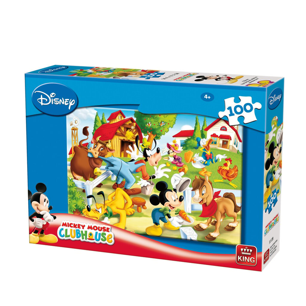 Puzle King Mickey Mouse, 100 d. цена и информация | Puzles, 3D puzles | 220.lv