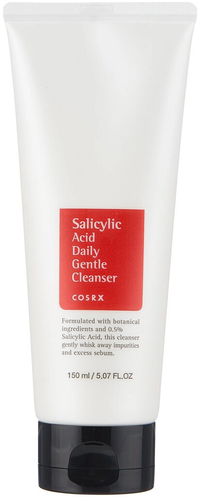 Tīrīšanas putas Cosrx Salicylic Acid Daily Gentle Cleanser, 150 ml цена и информация | Sejas ādas kopšana | 220.lv