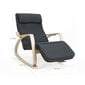 Šūpuļkrēsls LYY10G, melns цена и информация | Atpūtas krēsli | 220.lv