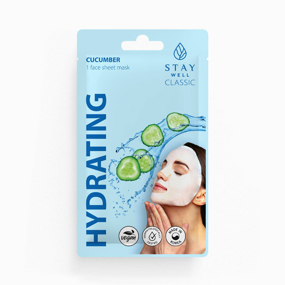 Mitrinoša sejas maska Stay Well Classic sheet mask, 1 gab. cena un informācija | Sejas maskas, acu maskas | 220.lv