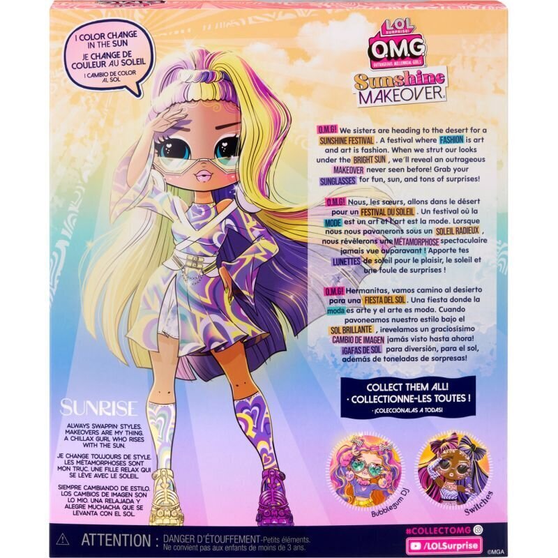 Lelle L.O.L. Surprise OMG Sunshine Makeover - Sunrise cena un informācija | Rotaļlietas meitenēm | 220.lv