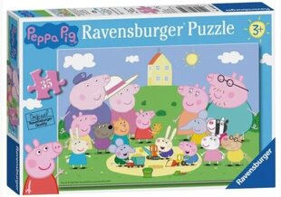 Ravensburger Puzzle Peppa Pig 3 35p 8632 цена и информация | Пазлы | 220.lv