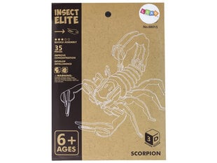 3D koka telpiskā puzle Lean Toys skorpions, 35 gab. cena un informācija | Puzles, 3D puzles | 220.lv