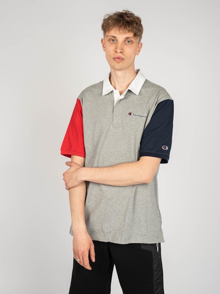 Champion polo krekls vīriešiem 214361, pelēks cena un informācija | Vīriešu T-krekli | 220.lv