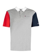 Champion polo krekls vīriešiem 214361, pelēks цена и информация | Мужские футболки | 220.lv