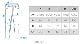 Treniņtērpa bikses vīriešu Ombre OM-Pask-0147 cena un informācija | Vīriešu bikses | 220.lv