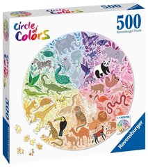 Puzle Ravensburger Puzzle ColorS-Animals 17172, 500 d. cena un informācija | Puzles, 3D puzles | 220.lv