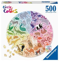 Puzle Ravensburger Puzzle ColorS-Animals 17172, 500 d. cena un informācija | Puzles, 3D puzles | 220.lv
