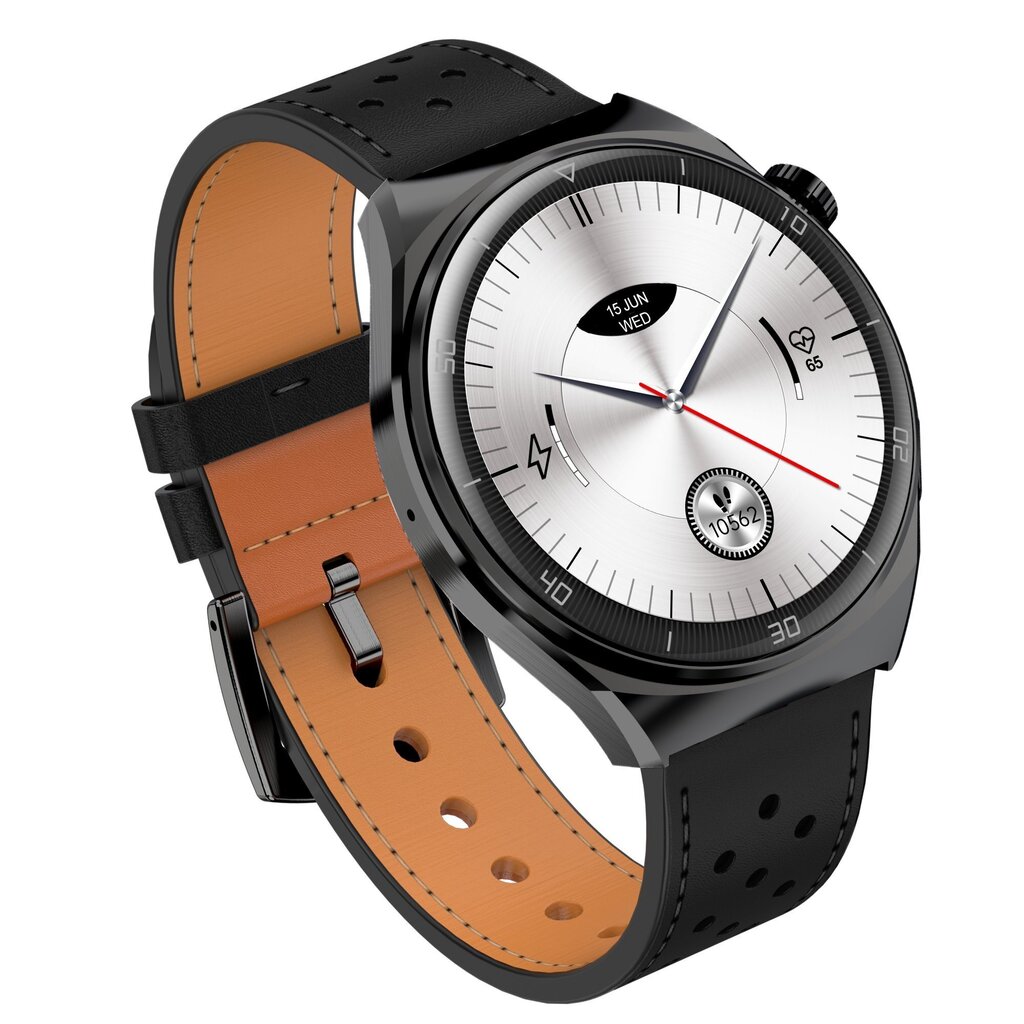 Garett V12 Black Leather cena un informācija | Viedpulksteņi (smartwatch) | 220.lv