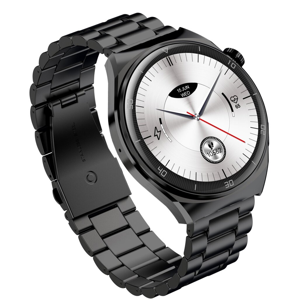 Garett V12 Black Steel цена и информация | Viedpulksteņi (smartwatch) | 220.lv