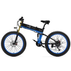 Elektriskais velosipēds Bezior X Plus, 26", zils, 1000W, 17,5Ah cena un informācija | Elektrovelosipēdi | 220.lv