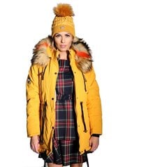 Modes ziemas parka, jaka Uni 7027-9, dzeltena цена и информация | Женские куртки | 220.lv