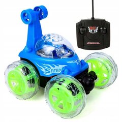 LED auto 360 ar pulti, zils cena un informācija | Rotaļlietas zēniem | 220.lv