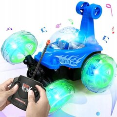 LED машина с дистанционным управлением 360, синий цвет цена и информация | Игрушки для мальчиков | 220.lv