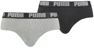 Puma Trikotāžas Apakšveļa Basic Brief Black Grey 889100 19 889100 19/S цена и информация | Мужские трусы | 220.lv