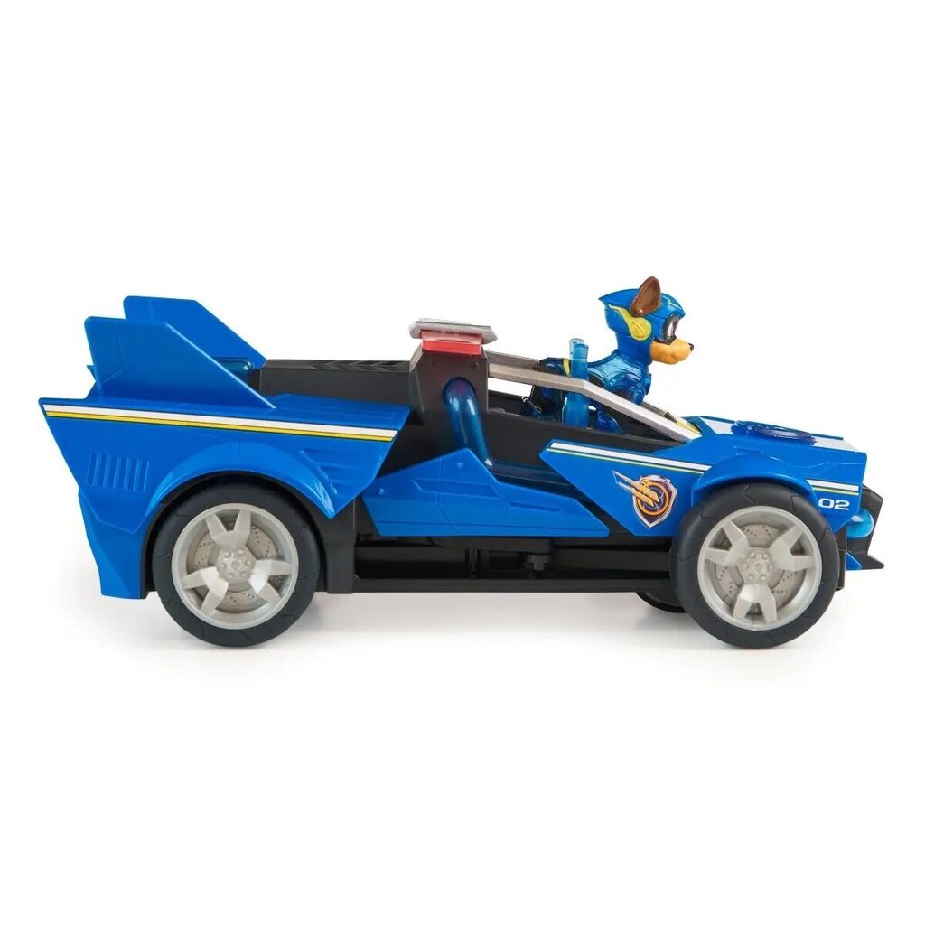 Interaktīva policijas automašīna Chase Paw Patrol The Movie 2, zila cena un informācija | Rotaļlietas zēniem | 220.lv