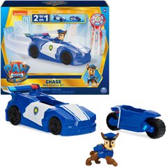 Mini policijas transportlīdzeklis 2in1 Spin Master Paw Patrol The Movie Chase, zils цена и информация | Конструктор автомобилей игрушки для мальчиков | 220.lv